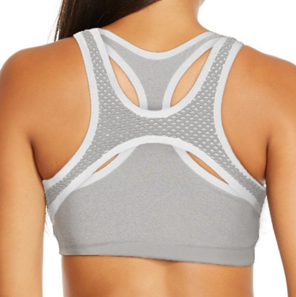 Fabletics Lunada bra Gray/White Size M